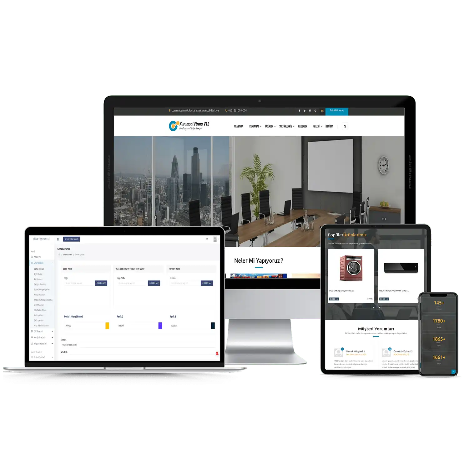 Kurumsal Firma V12 Web Site Teması