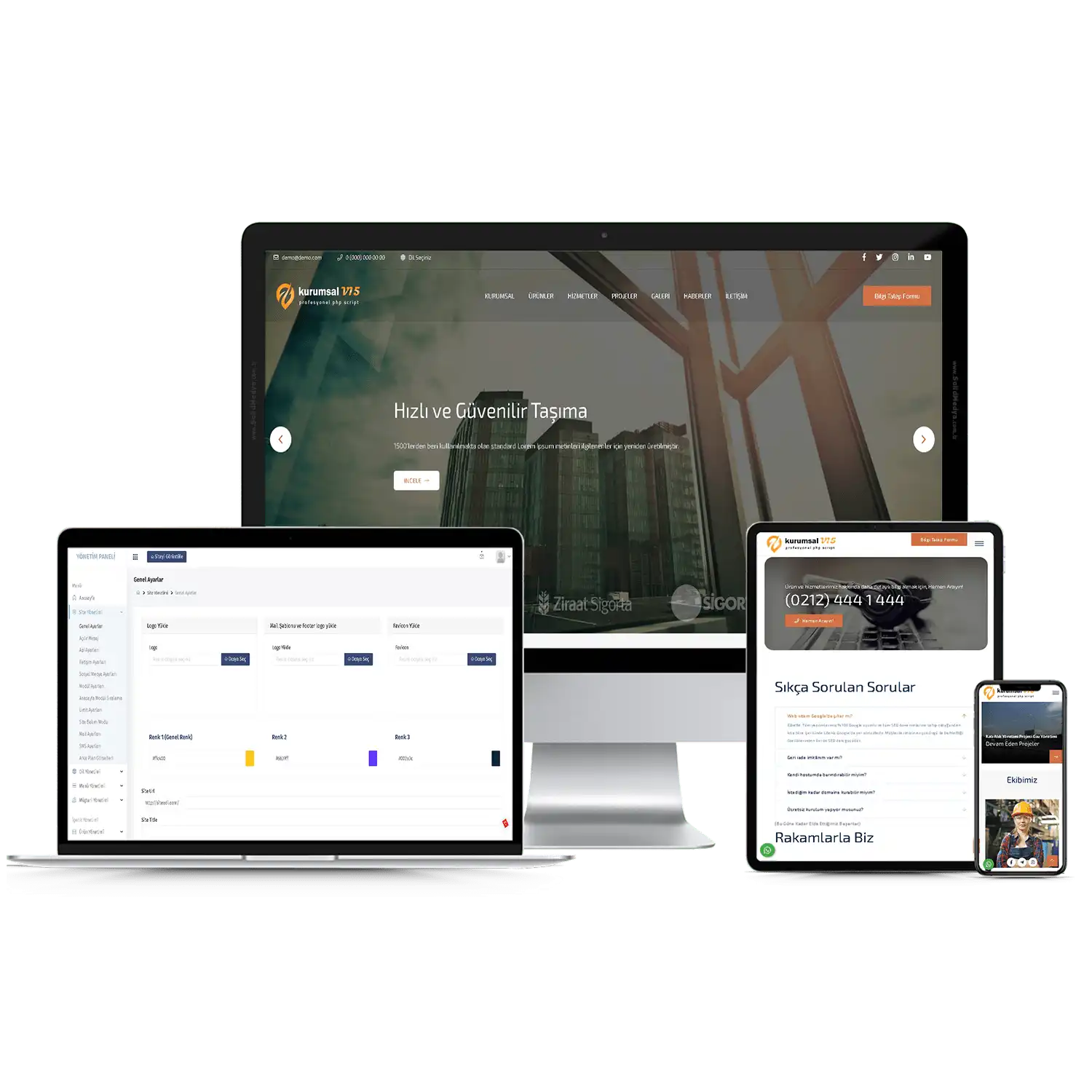 Kurumsal Firma V15 Web Site Teması